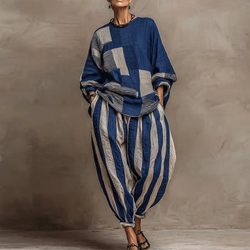 Cordelia Patchwork Two-Piece Set