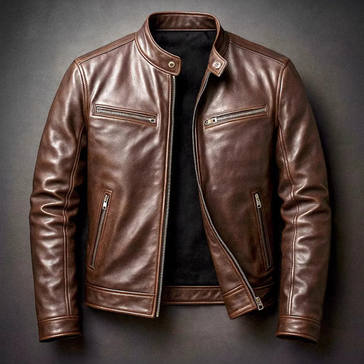 Desmond Stand Collar Moto Jacket