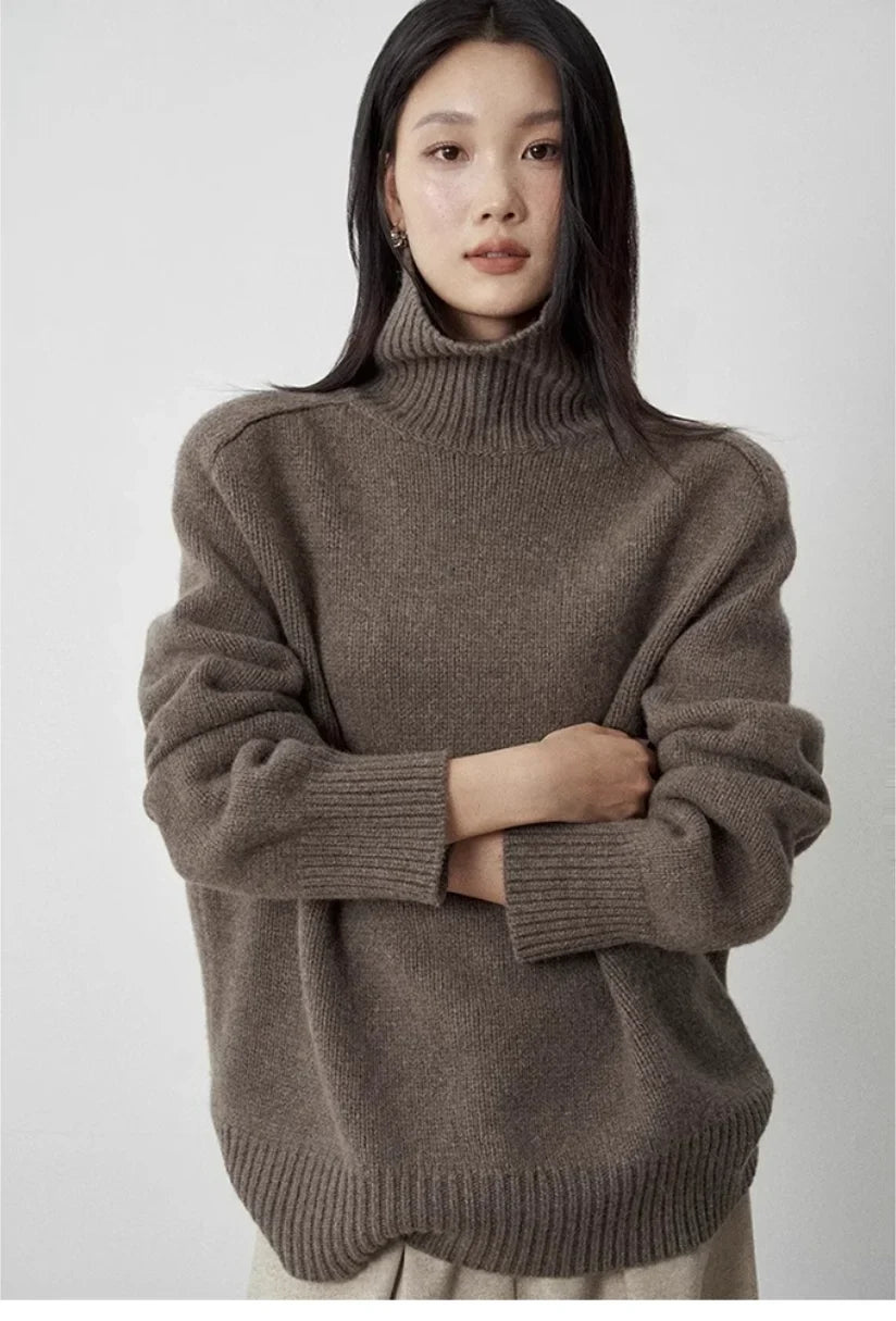 Linnea Turtleneck Wool Sweater