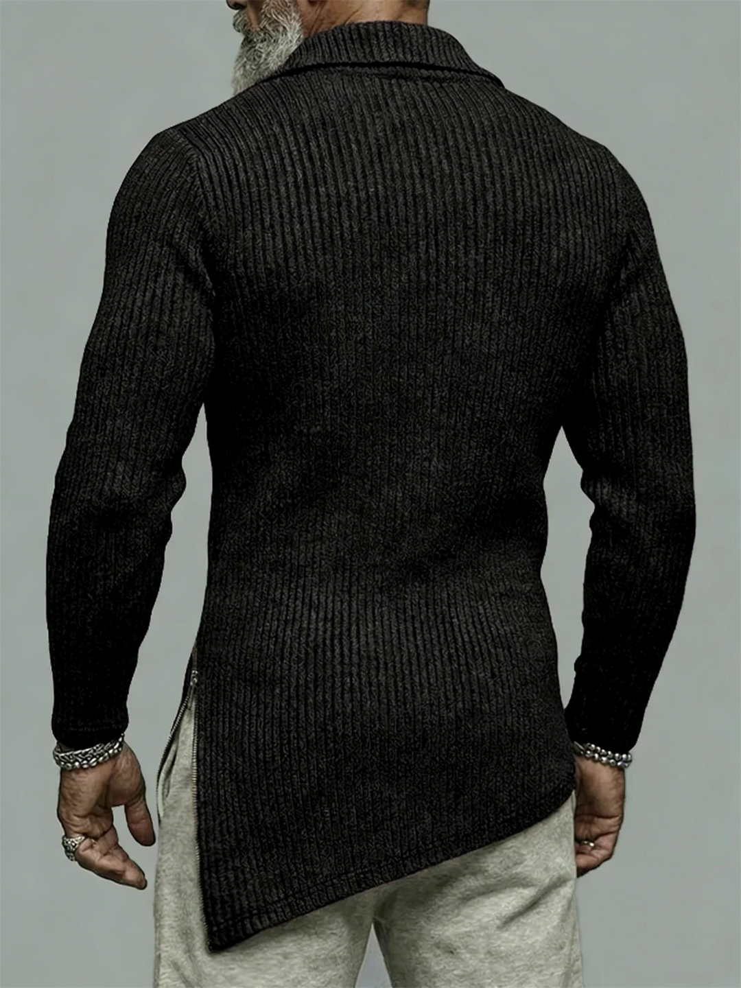 Crismon Quater Zip Knit Sweater