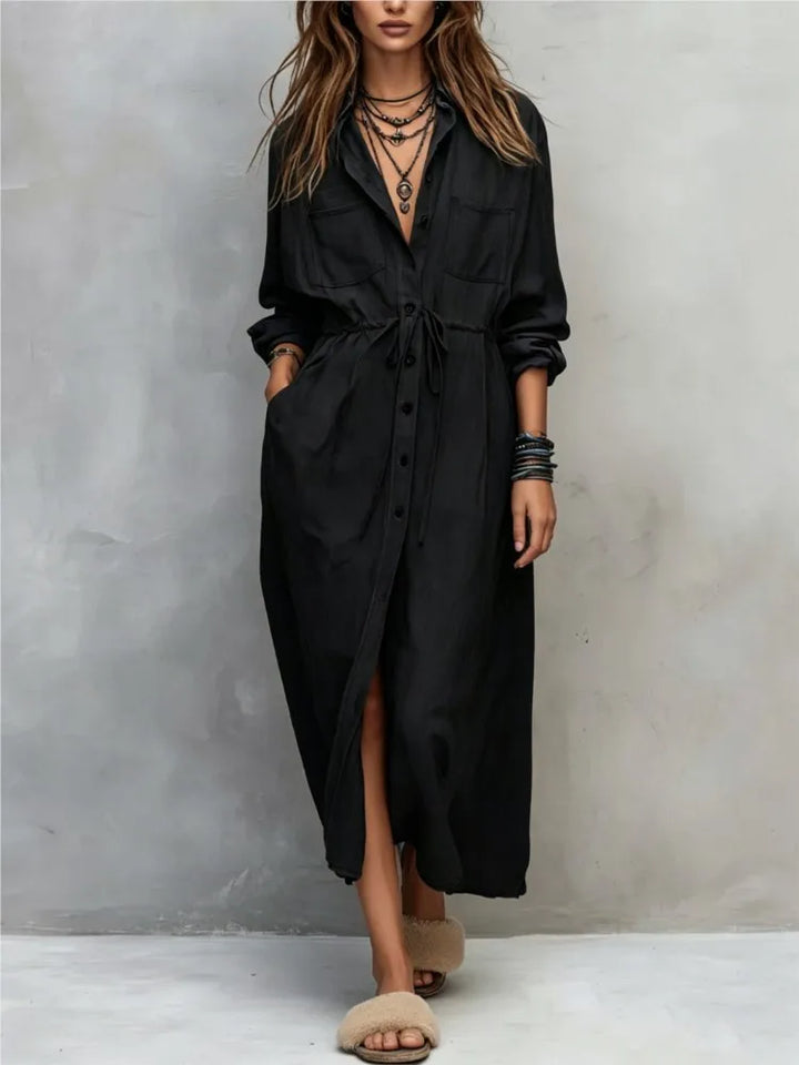 Ava Everyday Maxi Shirt Dress