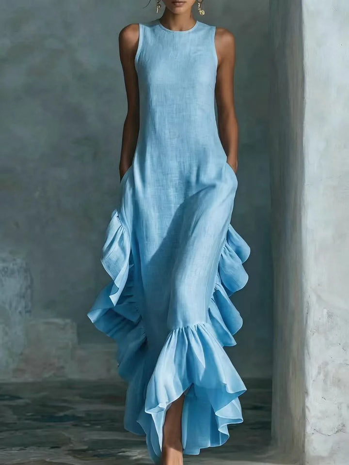 Sansa Flowy Ruffle Maxi Dress