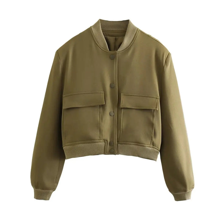 Quinlan Cropped Bomber Jacket