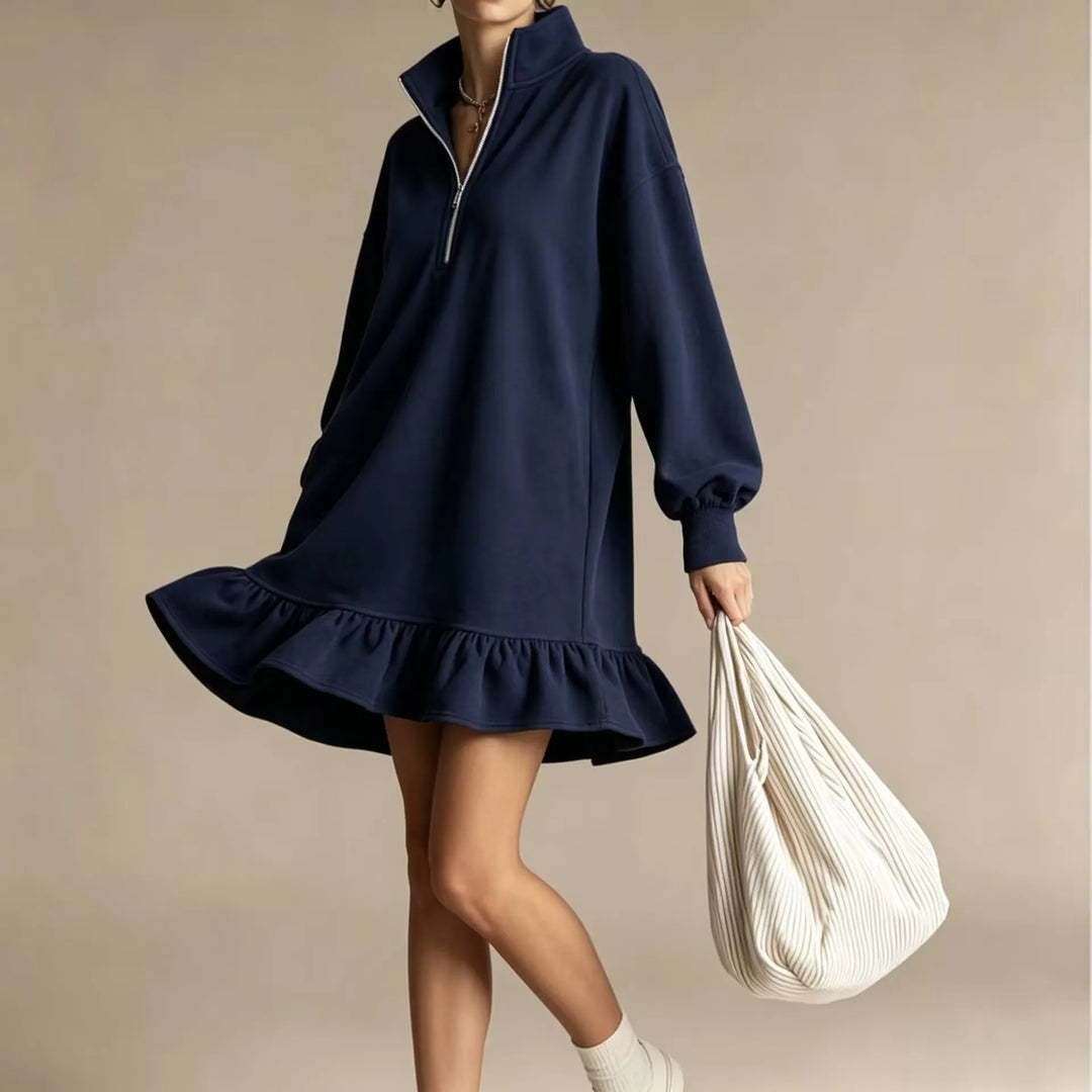 Karina Ruffle Hem Mini Dress