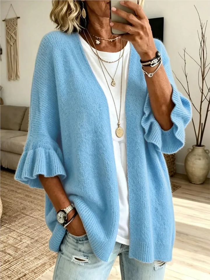 Belladine Ruffle Sleeve Cardigan