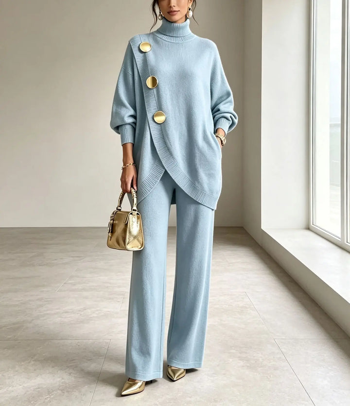 Isolde Wrap Front Sweater Set