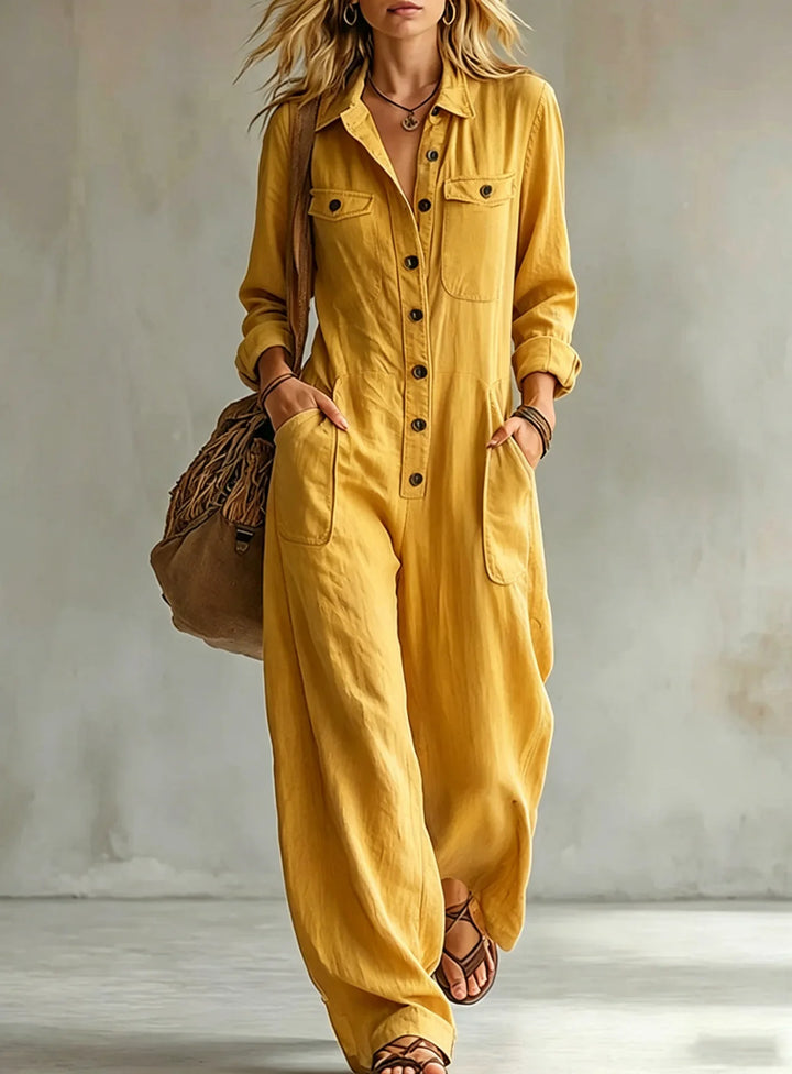 Emaris Wide Leg Utility Jumpsuit