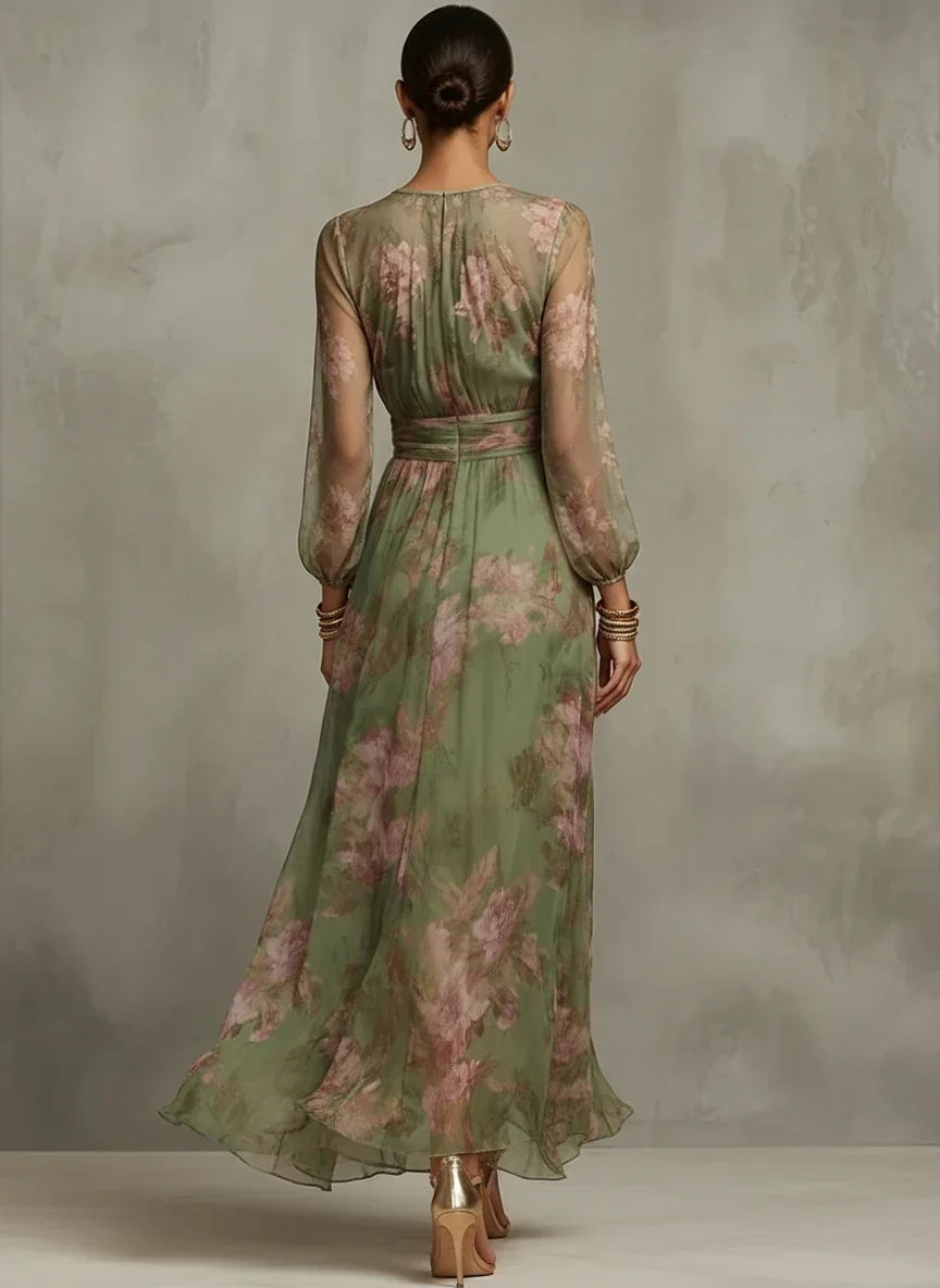 Ysolde Ruched Waist Maxi Dress