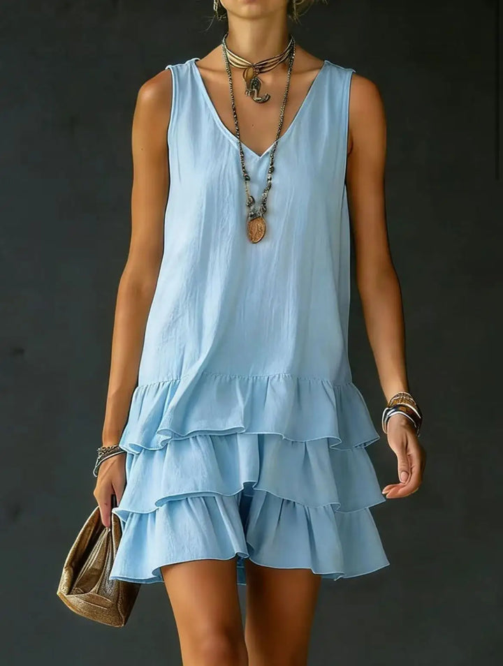 Polene Ruffle Mini Dress
