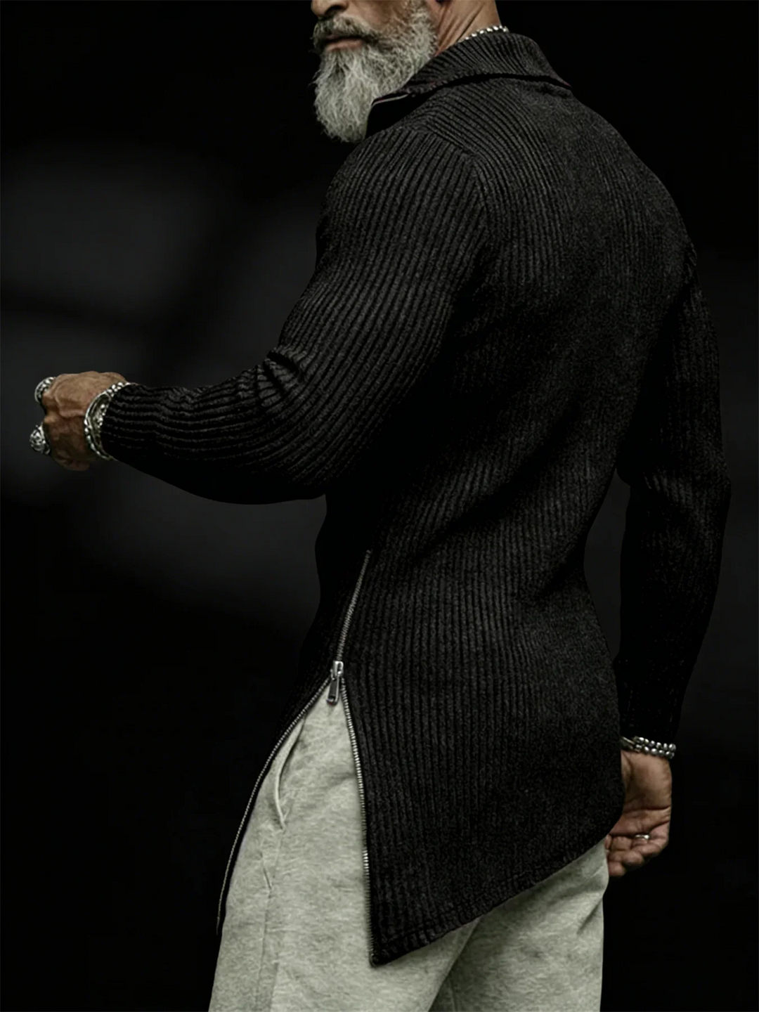 Crismon Quater Zip Knit Sweater
