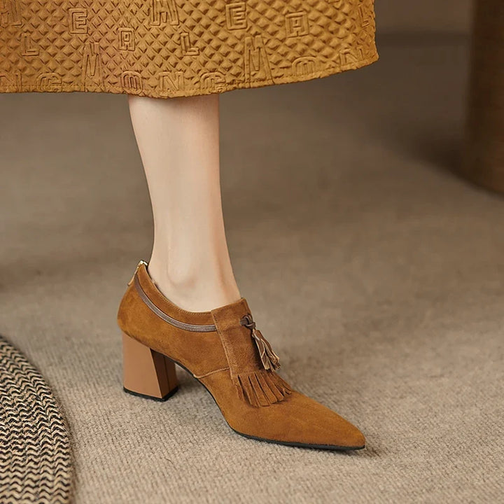 Emmeline Fringe Tassel Pumps
