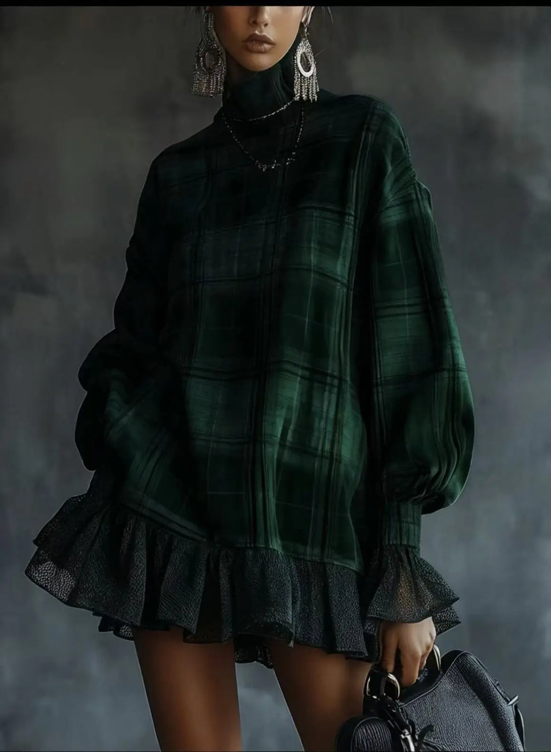 Beatrix Lantern Sleeve Mini Dress