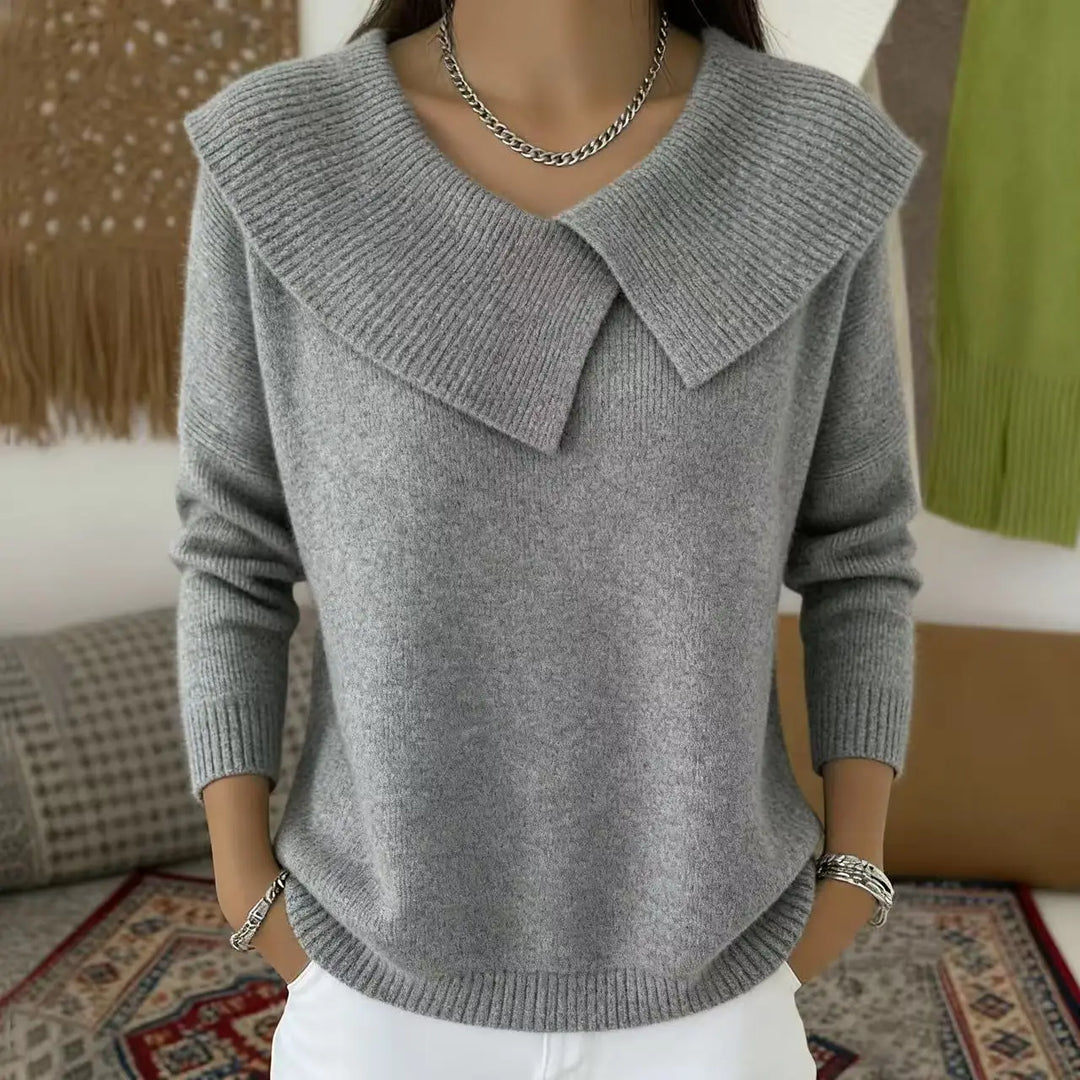 Hazel Fold Collar Sweater