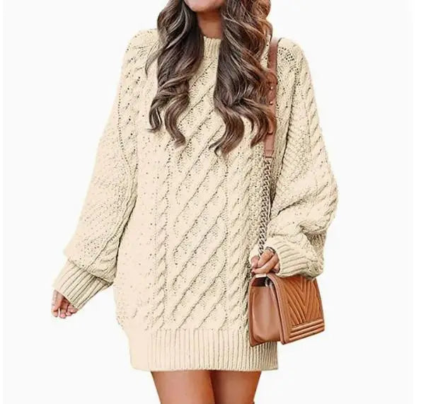 Fenwick Cable Knit Sweater Dress
