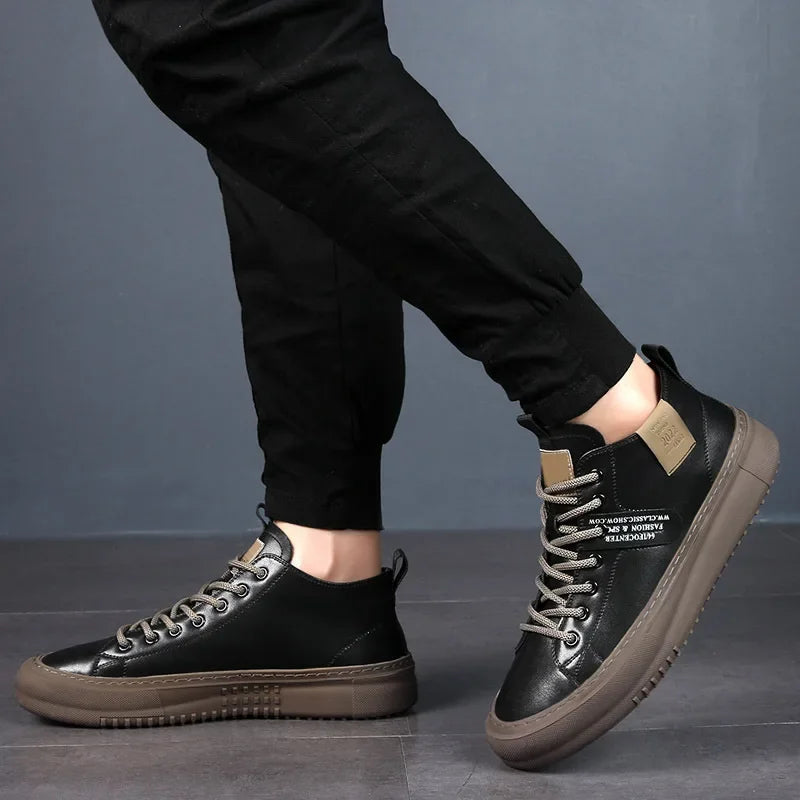 Casbian Leather Sneakers