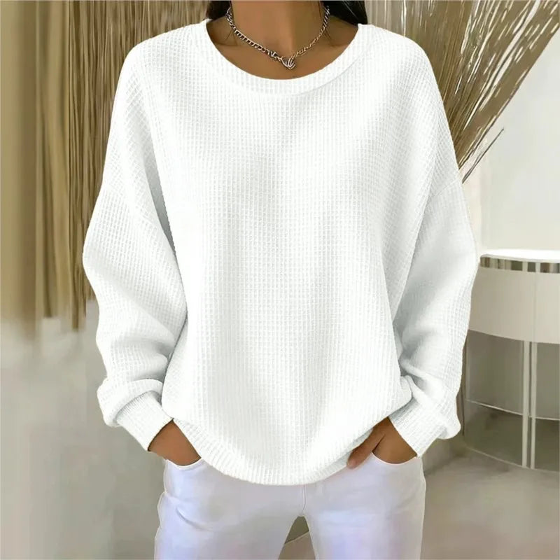 Amelina Waffle Knit Top