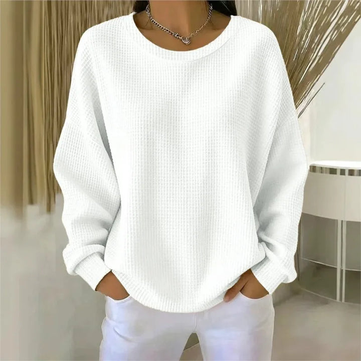 Amelina Waffle Knit Top