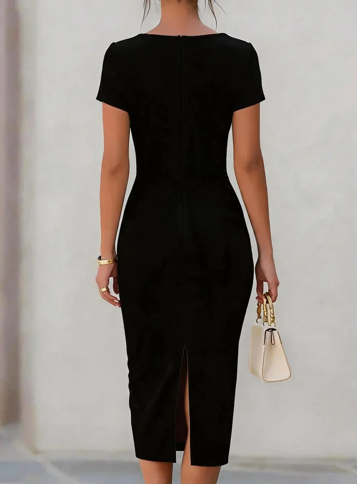 Colette Ruched Sheath Midi Dress
