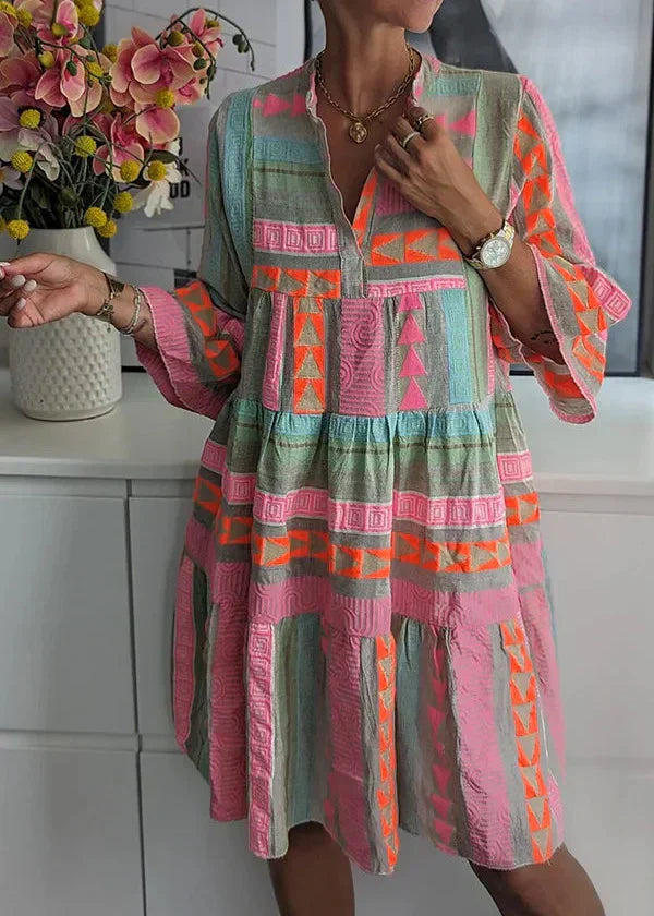 Violette Elegant V-Neck Summer Dress