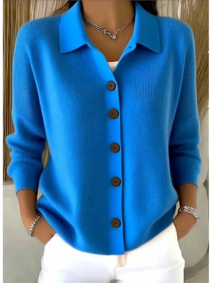 Elara Collared Knit Cardigan