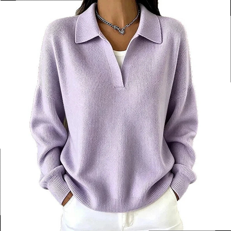 Selene Ribbed Knit Polo