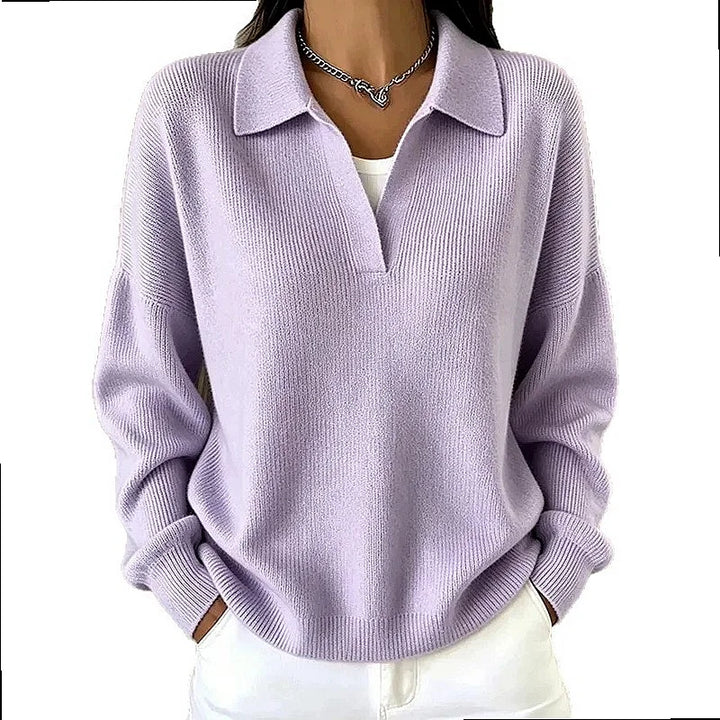 Selene Ribbed Knit Polo