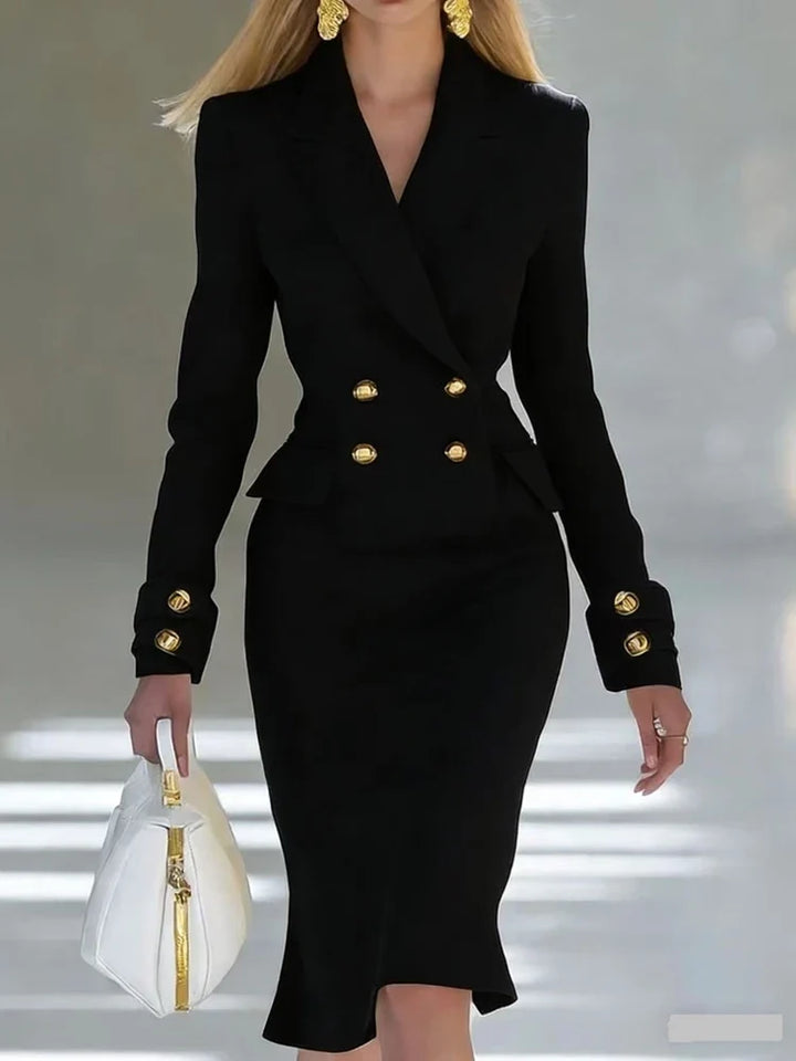 Juliana Tailored Office Midi Dress