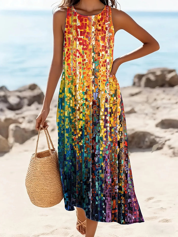 Madeline Boho Paisley Maxi Dress