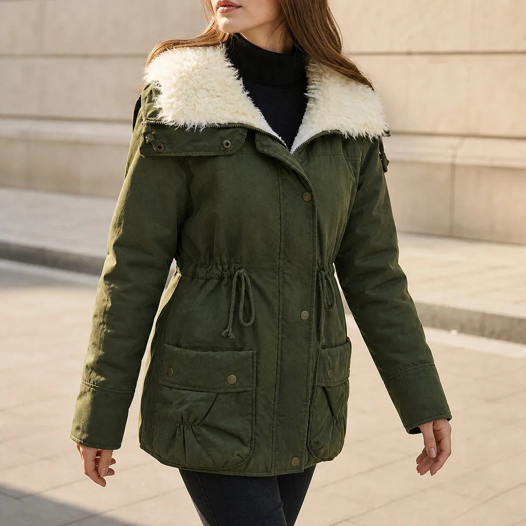 Sabina Drawstring Waist Parka