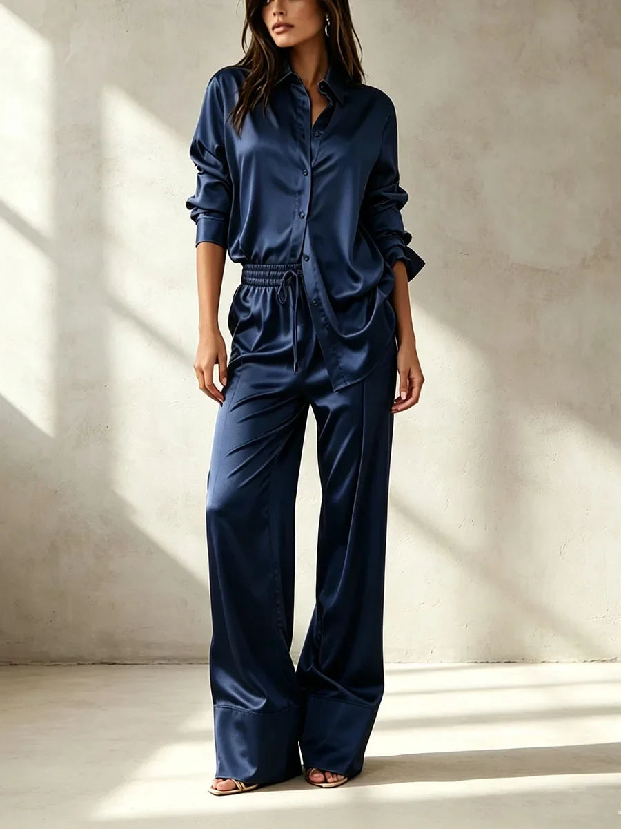 Marisol Satin Finish Two Piece Set