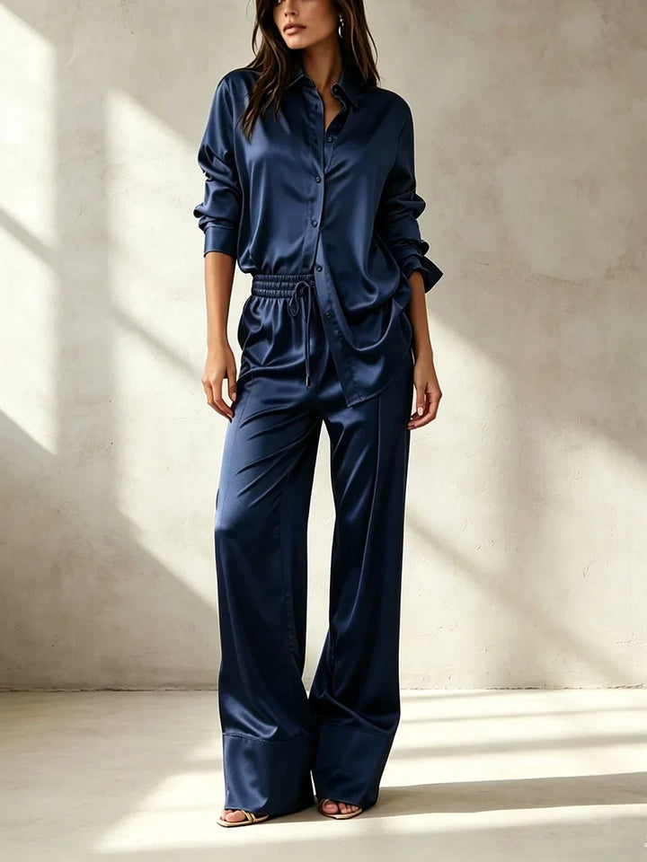Marisol Satin Finish Two Piece Set