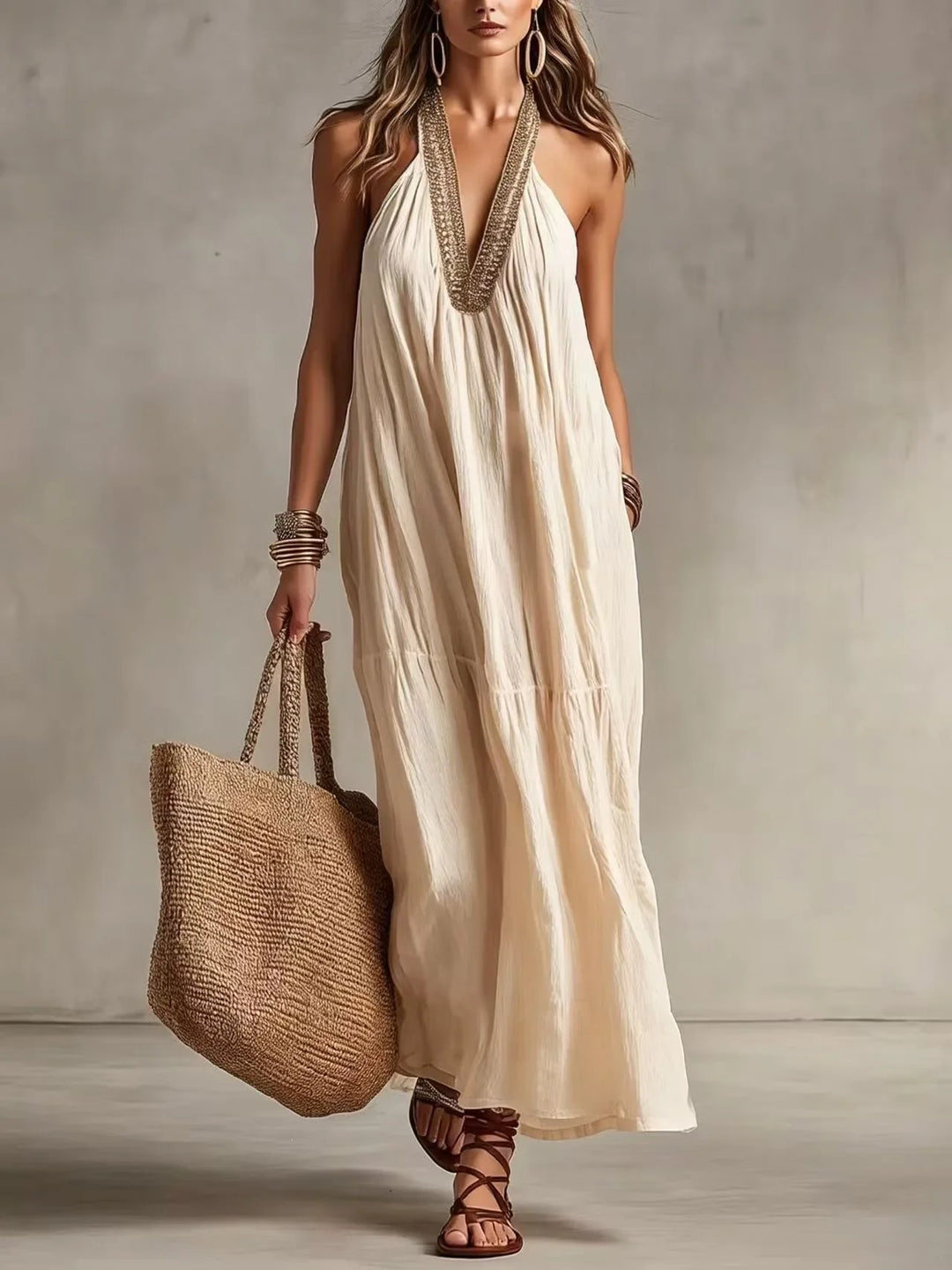 Bethany Boho Loose Maxi Dress