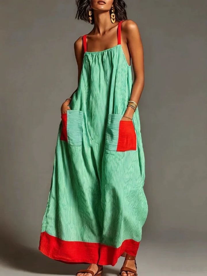 Amoria Square Neck Maxi Dress