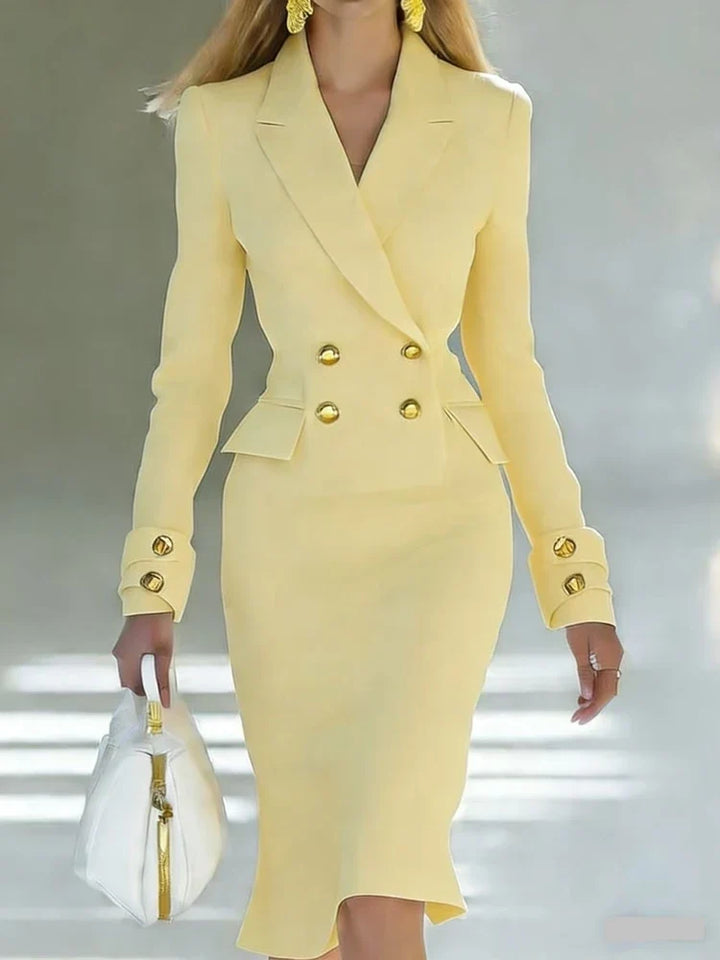 Juliana Tailored Office Midi Dress