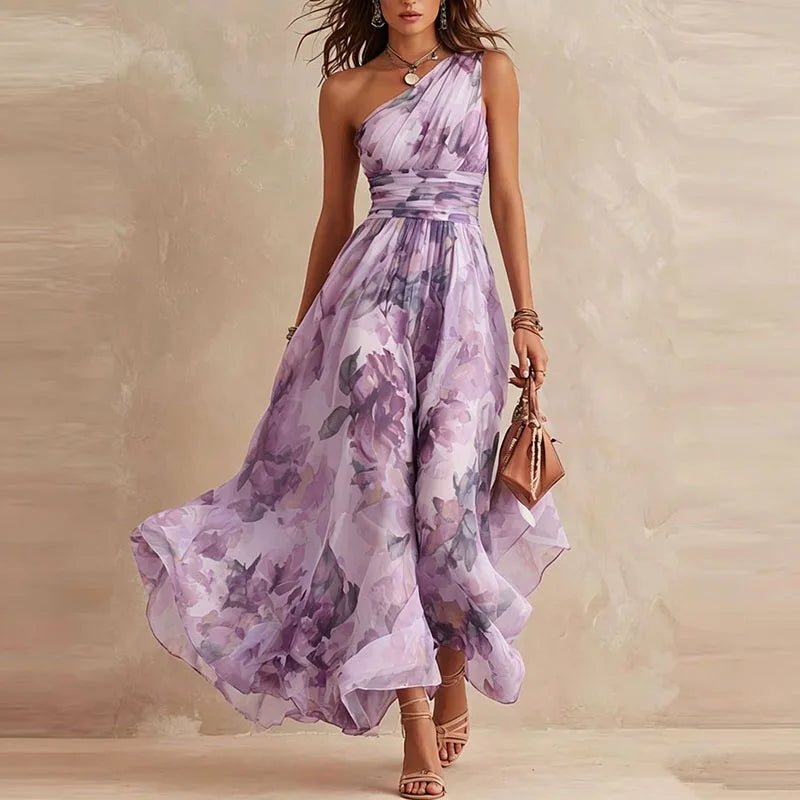Liora One Shoulder Maxi Dress