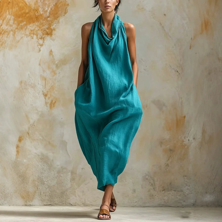 Auralie Cowl Neck Maxi Dress