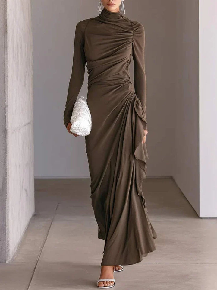 Imogen Ruffle Wrap Maxi Dress