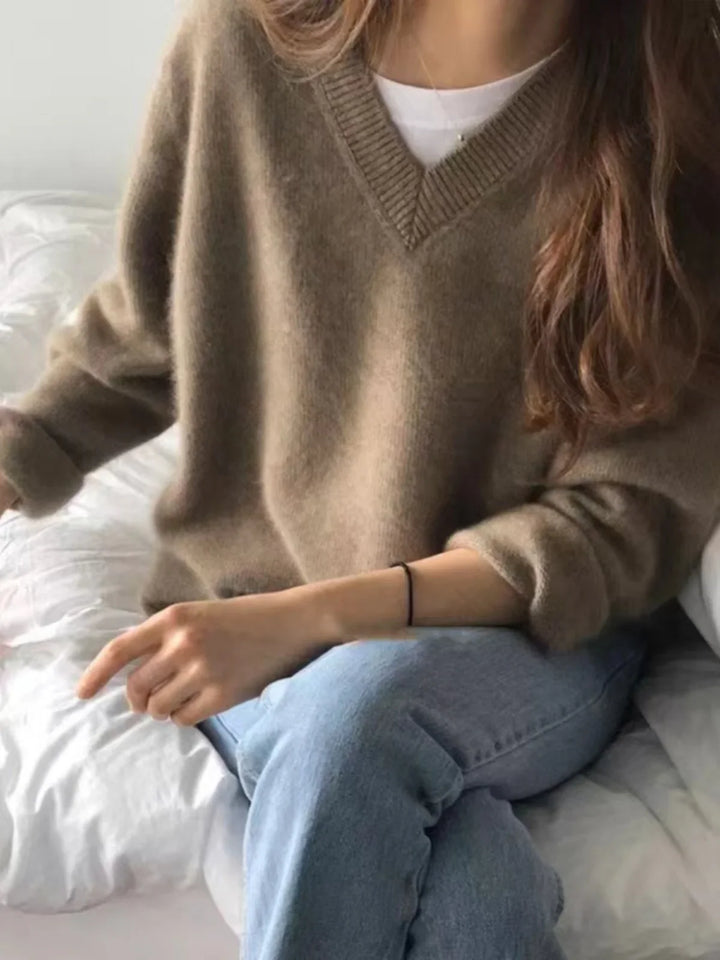 Hazel Casual V-Neck Sweater