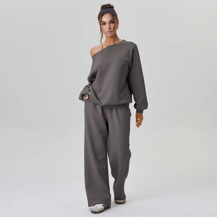 Ariadne Off Shoulder Tracksuit Set