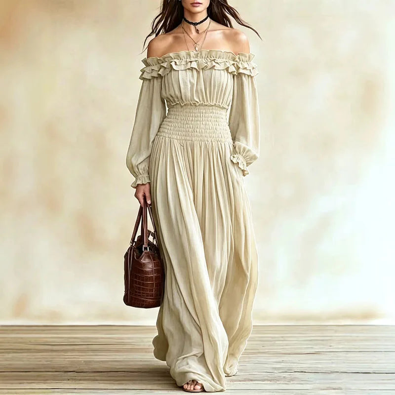 Calista Off Shoulder Maxi Dress