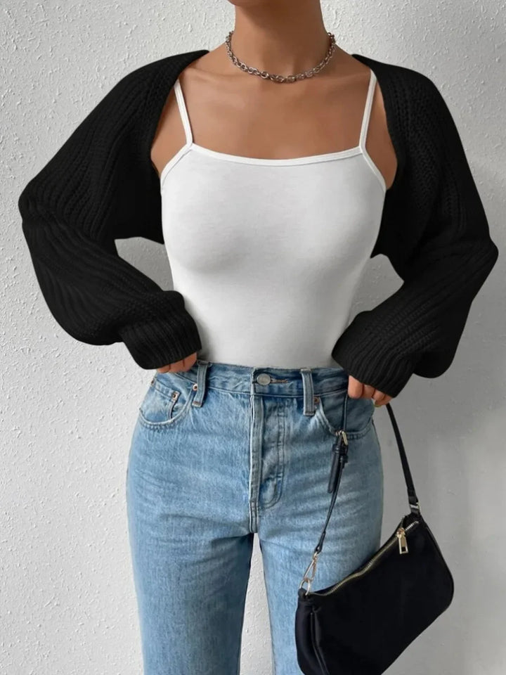 Harlan Ribbed Knit Shrug