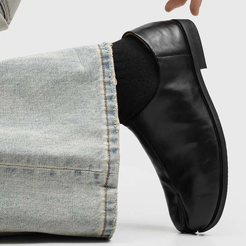Callum Leather Tabi Loafers