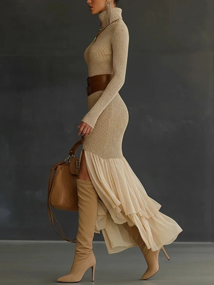 Anouk Elegant Knit Midi Dress