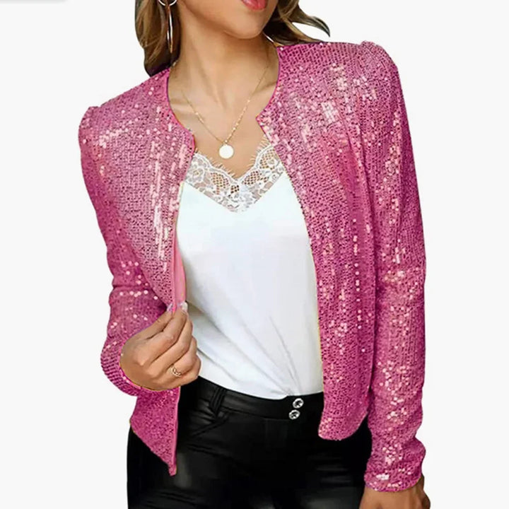 Marisette Sequin Crop Jacket