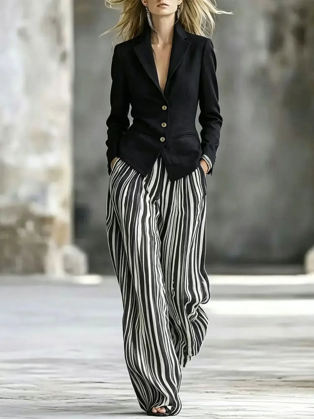 Marguerite Wide Leg Pant Suit