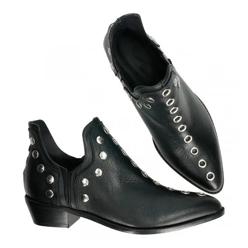 Halcyon Stud Pointed Ankle Boot