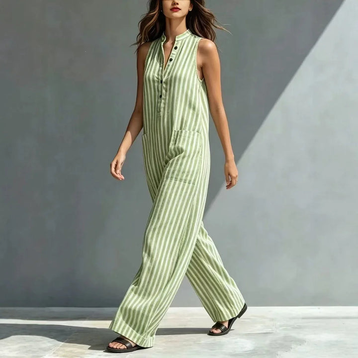 Ismera Striped Wide Leg Jumpsuit