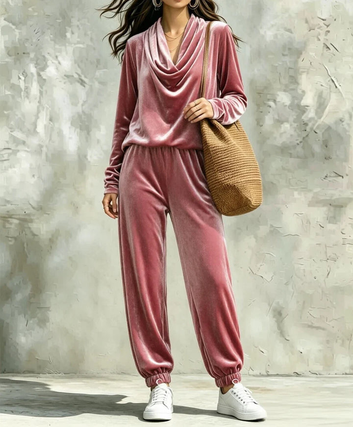 Marissa Cowl Neck Pant Set