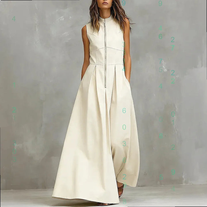 Virelle Elegant Pocket Zip Jumpsuit