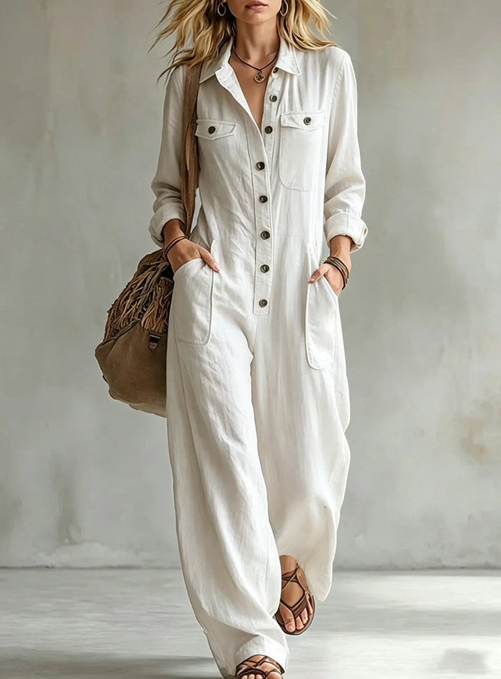 Emaris Wide Leg Utility Jumpsuit